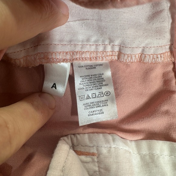 Loft Outlet Chino Shorts Womens 6 Coral Pink Excellent 6 Inch Inseam Cotton - Picture 7 of 8